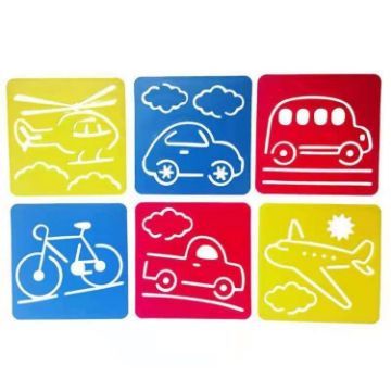 DIY Drawing Stencil for Kids - Colorful Hollow Copy Board (H-02) - 1