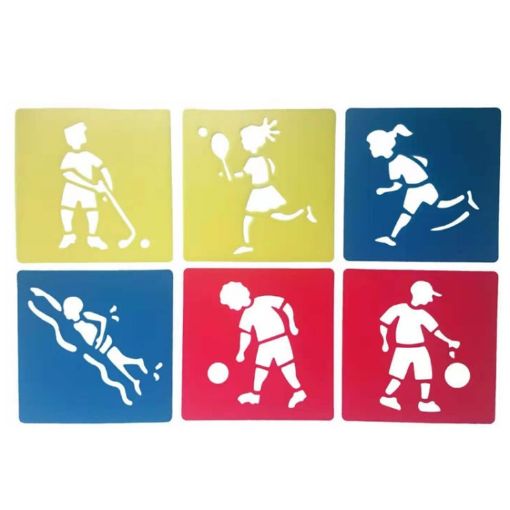 DIY Drawing Stencil for Kids - Colorful Hollow Copy Board (H-04) - 1