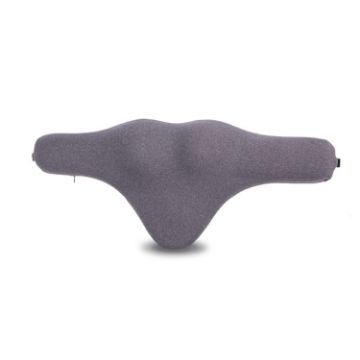 Grey Memory Foam Lumbar & Neck Pillow Car Headrest - Slow Rebound - 1