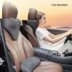 Grey Memory Foam Lumbar & Neck Pillow Car Headrest - Slow Rebound - 6