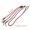 140cm 3 In 1 Multi-head Dog Leash Walking Rope - Blue - 2