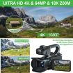 64MP Handheld Digital Video Camera, 18X Zoom, 4-Inch Touch Screen, 16G - 4