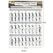 Small Coated Paper Flute Chord Fingering Practice Chart Staff - 2