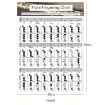 Large Coated Paper Flute Chord Fingering Practice Chart Staff - 2