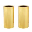 2PCS Gold Stainless Steel Guitar Slide Tube, 51mm Folk Slide Block - 1
