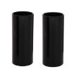 2PCS Black Stainless Steel Guitar Slide Tube, 60mm Folk Slide Block - 1