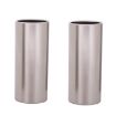 2PCS Stainless Steel Guitar Slide Tube 70mm Silver Folk Slide Block - 1