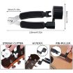 34 PCS Folk Wood Bass Guitar Tuning Clip Tuner Instrument Set - 4