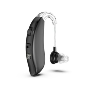 Rechargeable GM-301 Hearing Aid Sound Amplifier, No Bluetooth, Black - 1