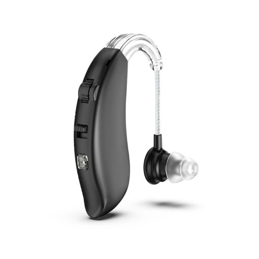 Rechargeable GM-301 Hearing Aid Sound Amplifier, No Bluetooth, Black - 1