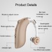 GM-105 Smart Noise Cancelling Ear-hook Hearing Aids, EU Plug, Skin Color - 4