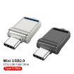 64GB USB 2.0 & Type-C Dual-purpose High Speed Mini U Disk (Black) - 2