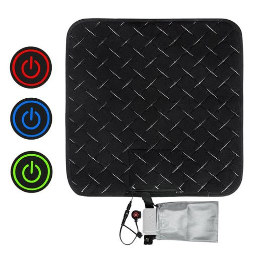 USB Charging Intelligent Heating Cushion - Thermostatic, Black - 1