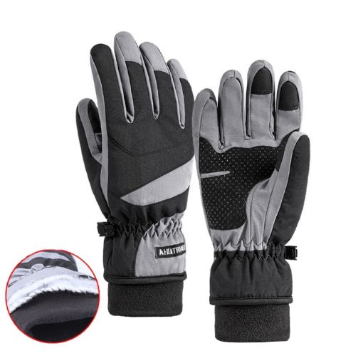 HLINTRANGE 061 Skiing Warm Waterproof Touch Screen Gloves, Size M (Thicker) - 1