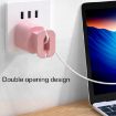 iPhone 11/12 Power Adapter & Cable Organizer Set - 2pcs Grey Case - 4
