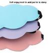 Purple 3D Cloud Eye Mask - Ice Silk & Memory Foam for Sleep Comfort - 2