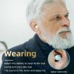 GM-902 Wireless Magnetic Charging Hearing Aids for Elderly (Red/Blue+Black) - 7