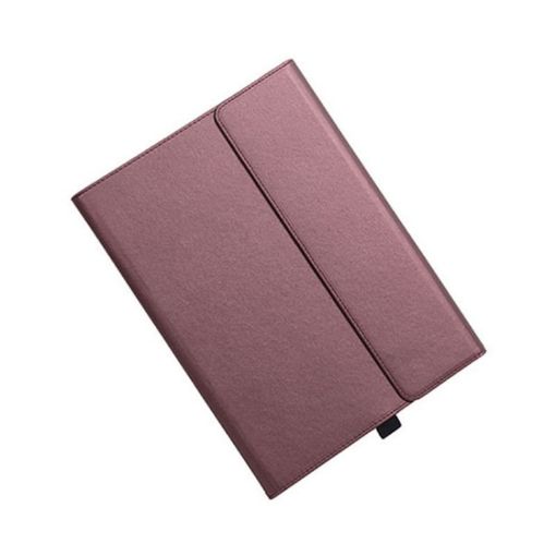 Microsoft Surface Pro 8 Tablet Case - Red Microfiber Lambskin Texture Holder - 1