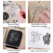Vintage Botanical Arrangement Silicone Stamp Set - 5 PCS (English) - 6