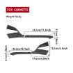 Chevrolet Corvette C8 Rearview Mirror Anti-Scratch Stickers 4pcs Set - 3