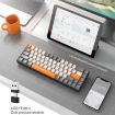 ZIYOU LANG K68 68-Key Bluetooth Wireless Mechanical Keyboard Red Shaft - 8