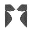 Chevrolet Corvette C8 Front Slot Decoration Sticker Set - 4pcs Black - 1