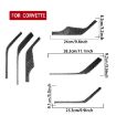Chevrolet Corvette C8 A-Pillar Speaker Stickers 6pcs Set Black - 3