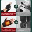 Adjustable Temperature Rechargeable Electric Heating Gloves, Size M, Pink - 5