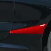 BMW 8 Series G14 2019-2022 Rear Fender Stickers 2pcs Set Black - 6