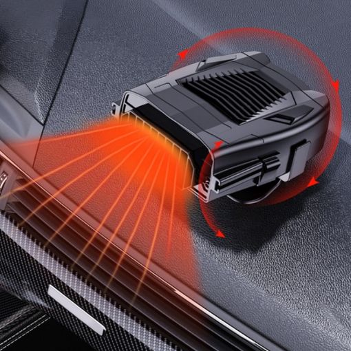 12V Car Heater Defrost Snow Defogger, Black Heater - 1