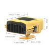 12V Car Heater Defrost Snow Defogger, Black Heater - 4