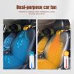 12V Car Heater Defrost Defogger, Yellow Dual Use - 3