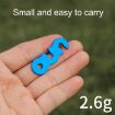 10pcs Blue Aluminum Alloy S-shaped Umbrella Rope Buckle for Outdoors - 4