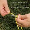 10pcs Blue Aluminum Alloy S-shaped Umbrella Rope Buckle for Outdoors - 5