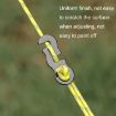 10pcs Blue Aluminum Alloy S-shaped Umbrella Rope Buckle for Outdoors - 6