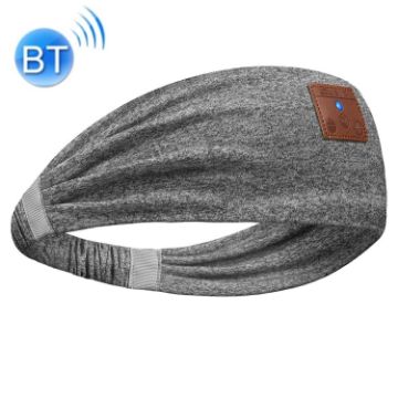 Bluetooth Headband Headphones Sleep Mask for Side Sleepers - Hemp Gray - 1
