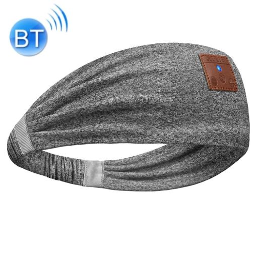 Bluetooth Headband Headphones Sleep Mask for Side Sleepers - Hemp Gray - 1