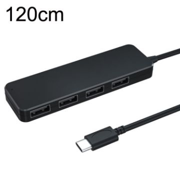 AC3-L43 Type-C USB2.0 4-Port Expansion Dock 120cm High Speed HUB - 1