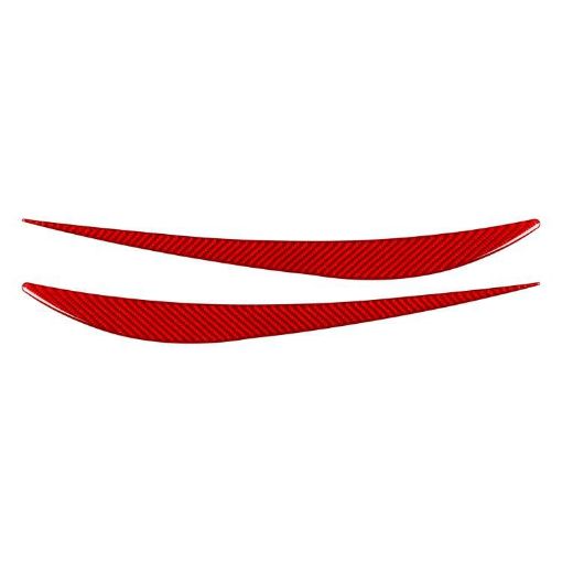 BMW 8 Series G14 Headlight Eyebrow Sticker Red 2019-2024 2pcs Set - 1