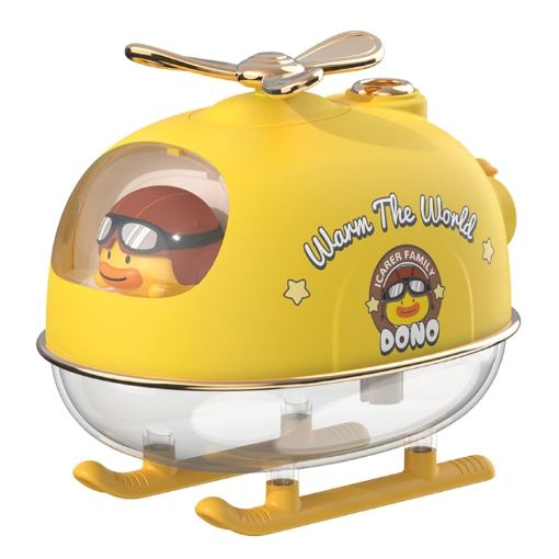 ICARER FAMILY IFJSQ07 Yellow Cartoon Nano Spray Night Light Humidifier - 1