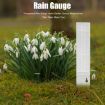 Transparent Plastic Outdoor Rain Gauge Measuring Tool (25x4.5x2.7cm) - 6