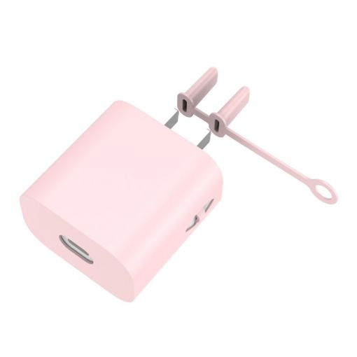Apple Series 18W&20W AC01 Charger Silicone Cover - Pink - 1