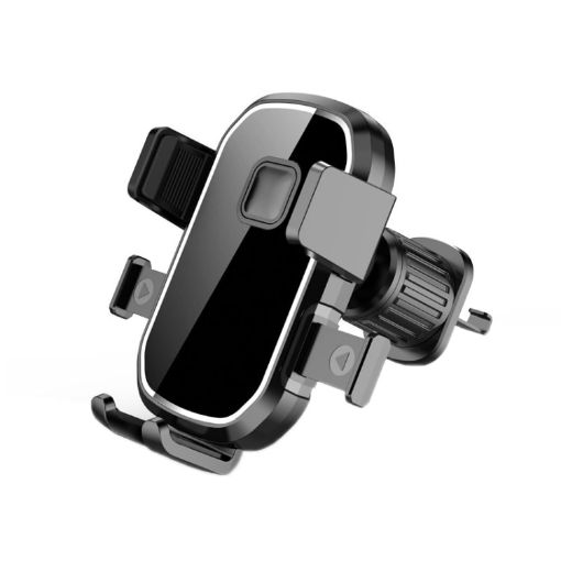 Mirror Black Car Air Outlet Hook Mobile Phone Holder for Navigation - 1