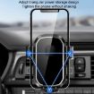 Mirror Black Car Air Outlet Hook Mobile Phone Holder for Navigation - 5