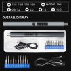 Rechargeable Mini Electric Screwdriver Set 11-in-1 with 3LED Lighting - 2