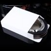 HONEST Cigar Ashtray Metal Cowhide Leather, White+Black Skin - 6