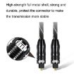 EMK QH/A6.0 2m Digital Optical Fiber Audio Cable - Black - 3