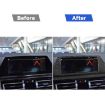 BMW 8 Series G14 LHD 2019-2024 Nav Screen Frame Sticker Black 2pcs - 6