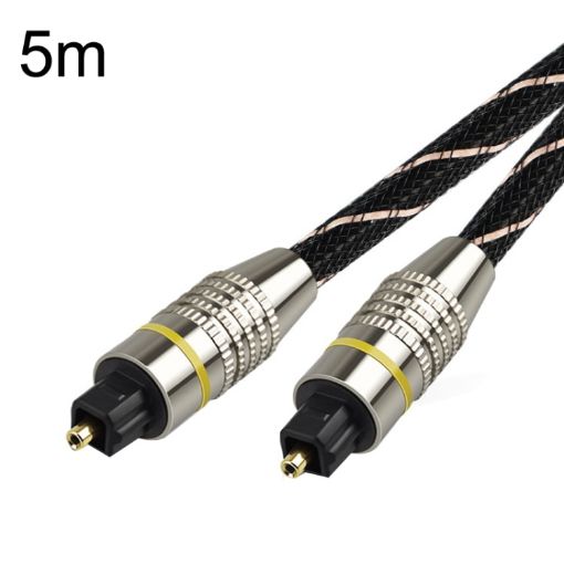EMK HB/A6.0 SPDIF Digital Audio Optical Fiber Cable 5m (Black White) - 1