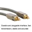 EMK YL/B 30m Transparent Gray Optical Fiber Audio Cable Square to Square - 4